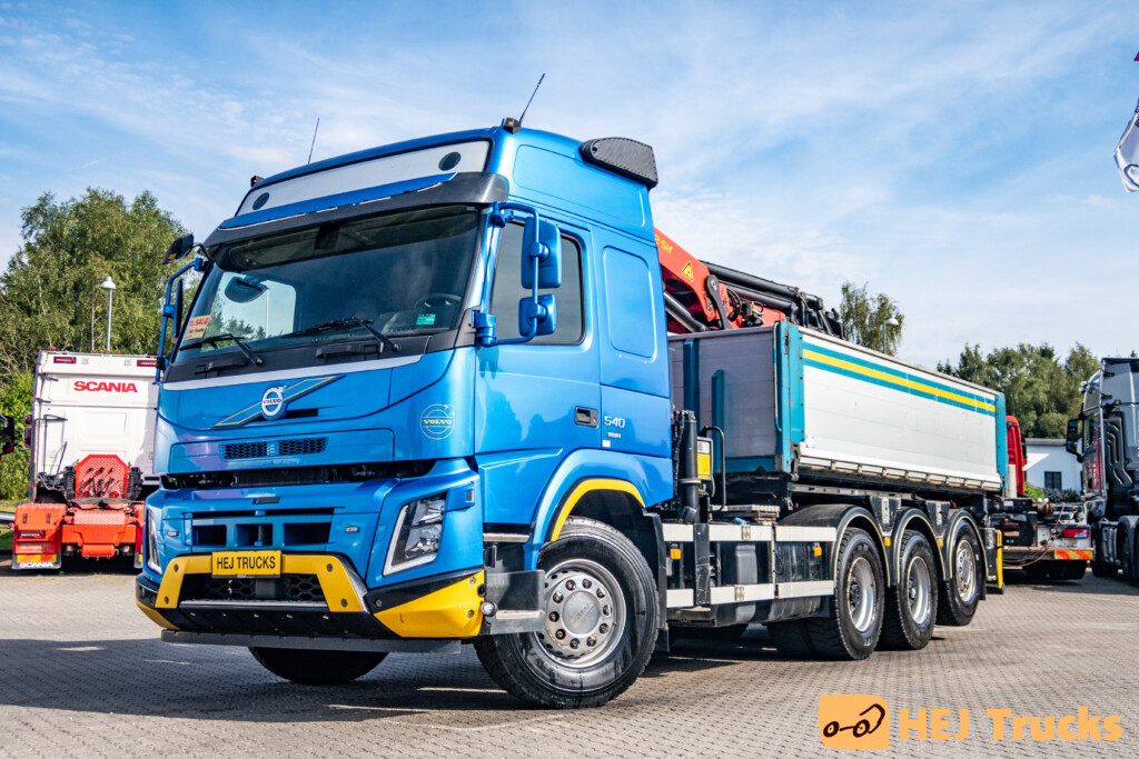 Komm. - Volvo FMX 540 8x4-4 m. 3-vejs Tip/Kran (Palfinger 34002-SH E)