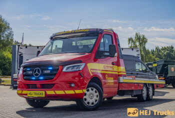 KOMM. Mercedes Sprinter 6×2 m. Fejeblad